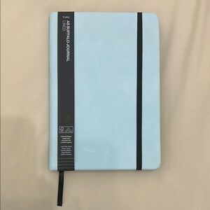 Typo Arctic Blue Ruled A5 Lined Buffalo Journal with Black Elastic Band